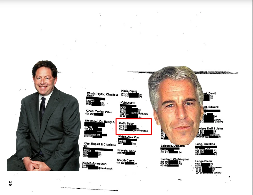 TRUE – Activision CEO Bobby Kotick Was Friends With Jeffrey Epstein